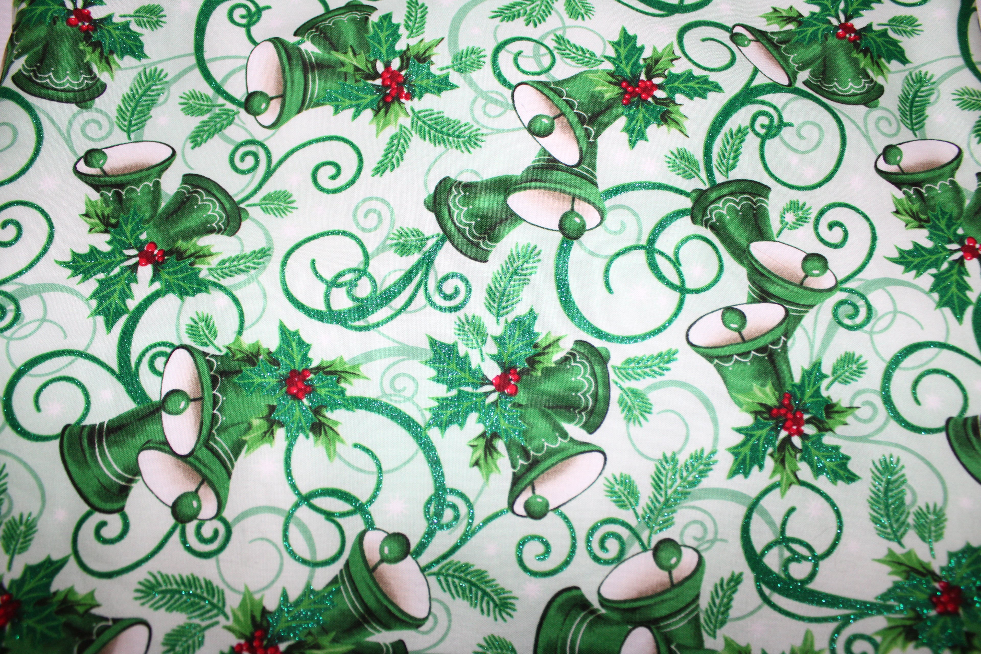 Holly bells tote bag