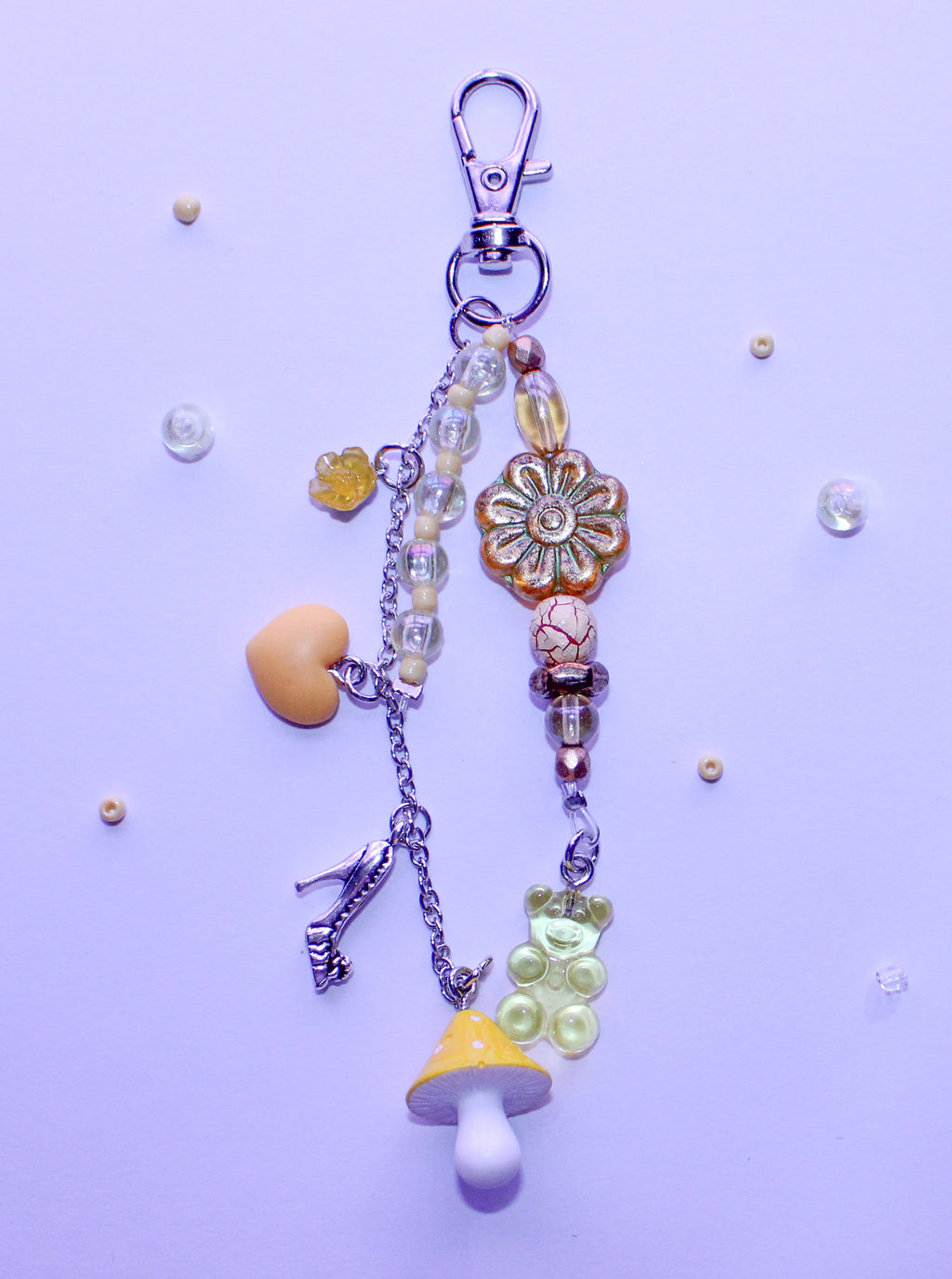 Yellow Flower Bag Charm