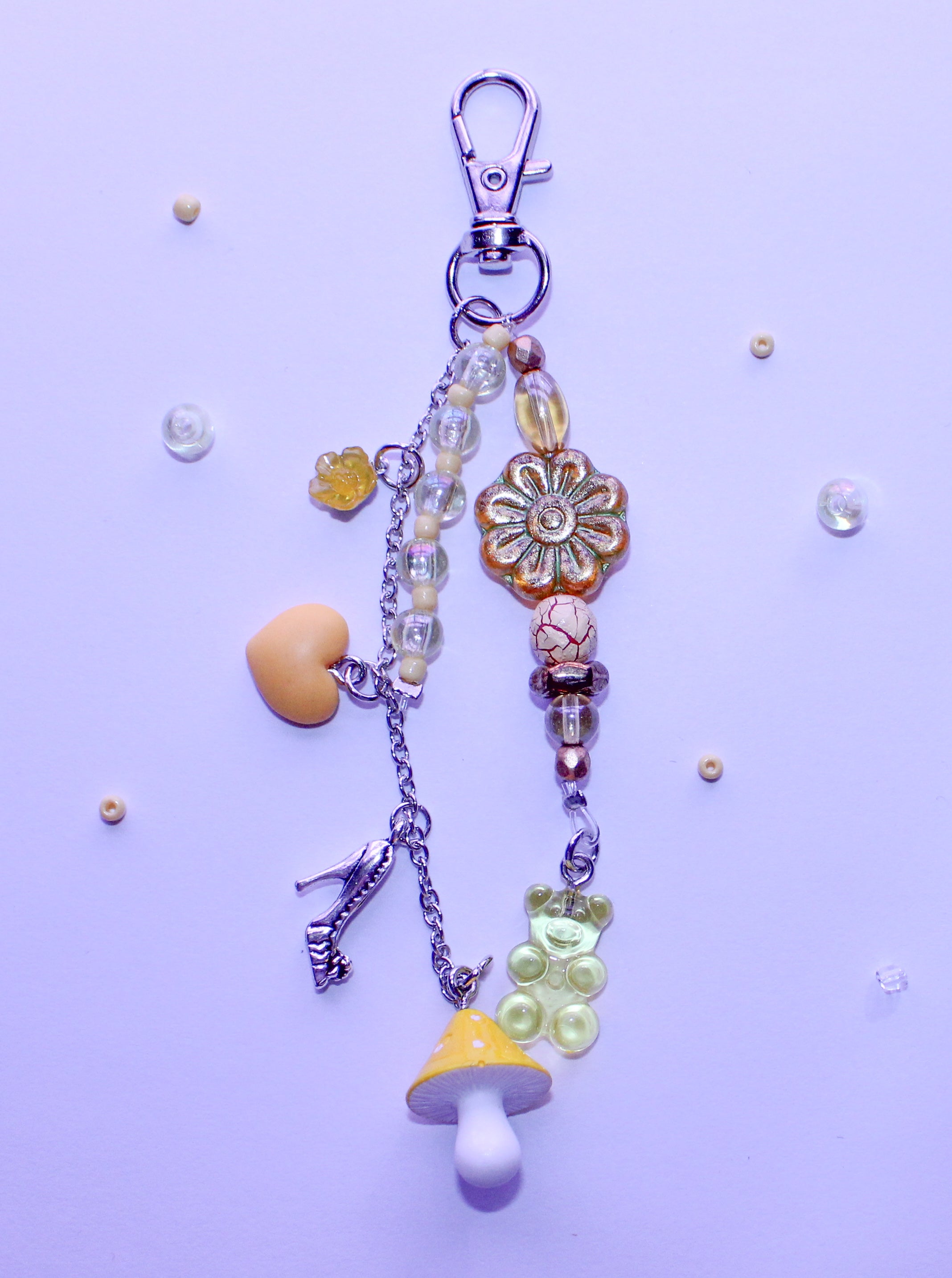 Yellow Flower Bag Charm