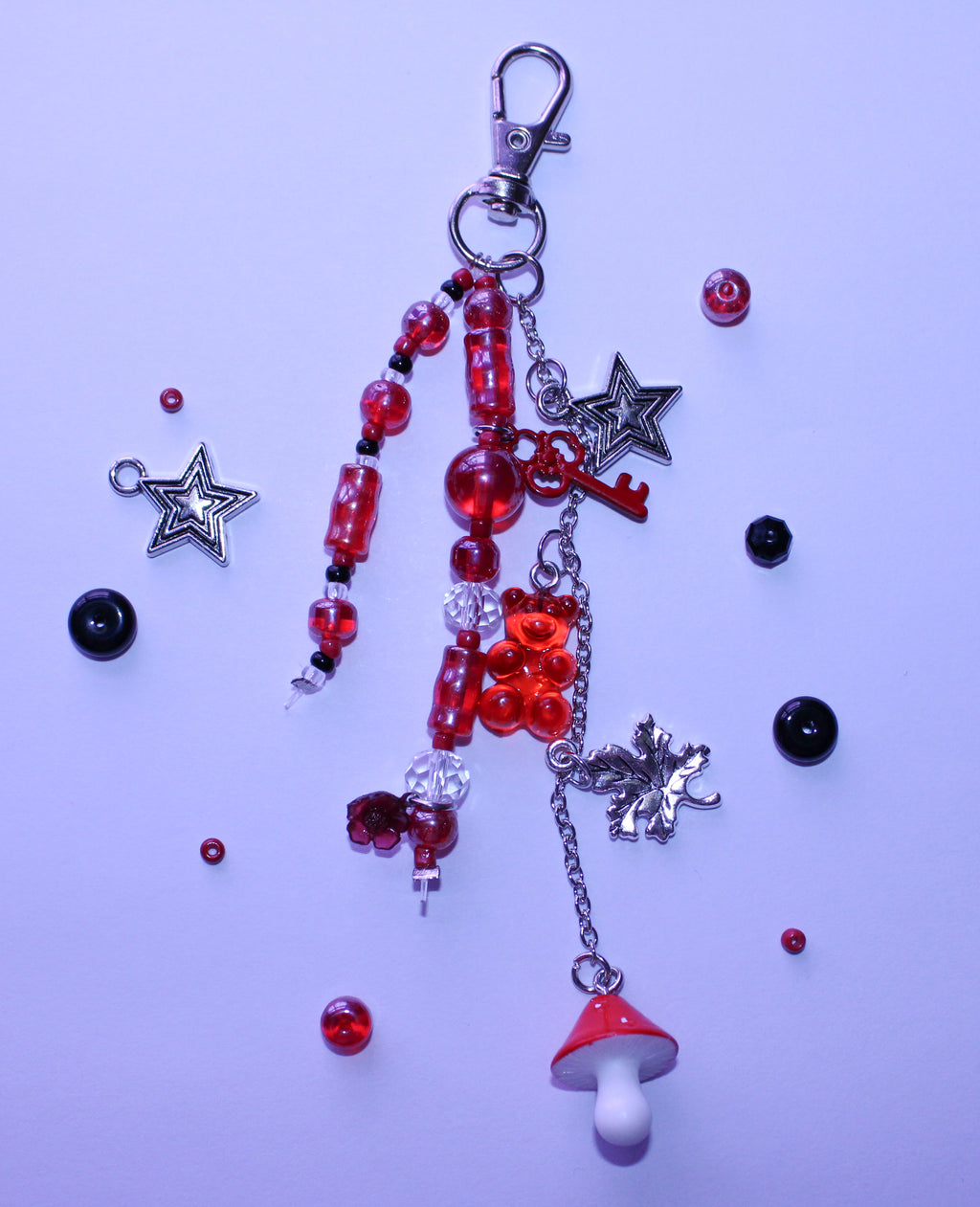 Red Mushroom Bag Charm