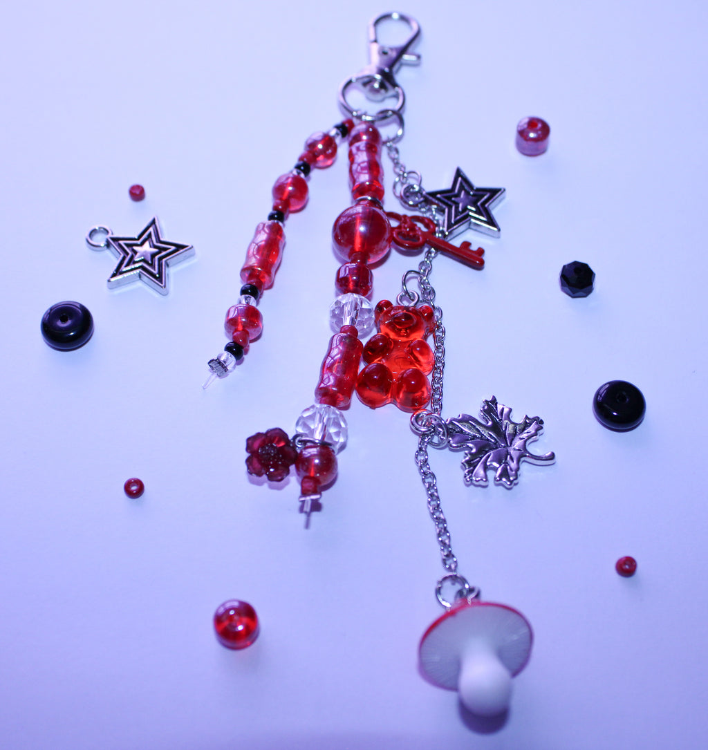 Red Mushroom Bag Charm