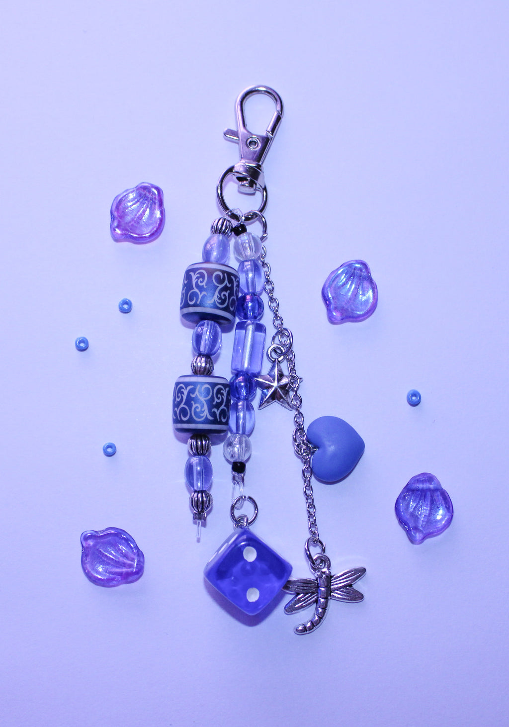 Blue Firefly Bag Charm