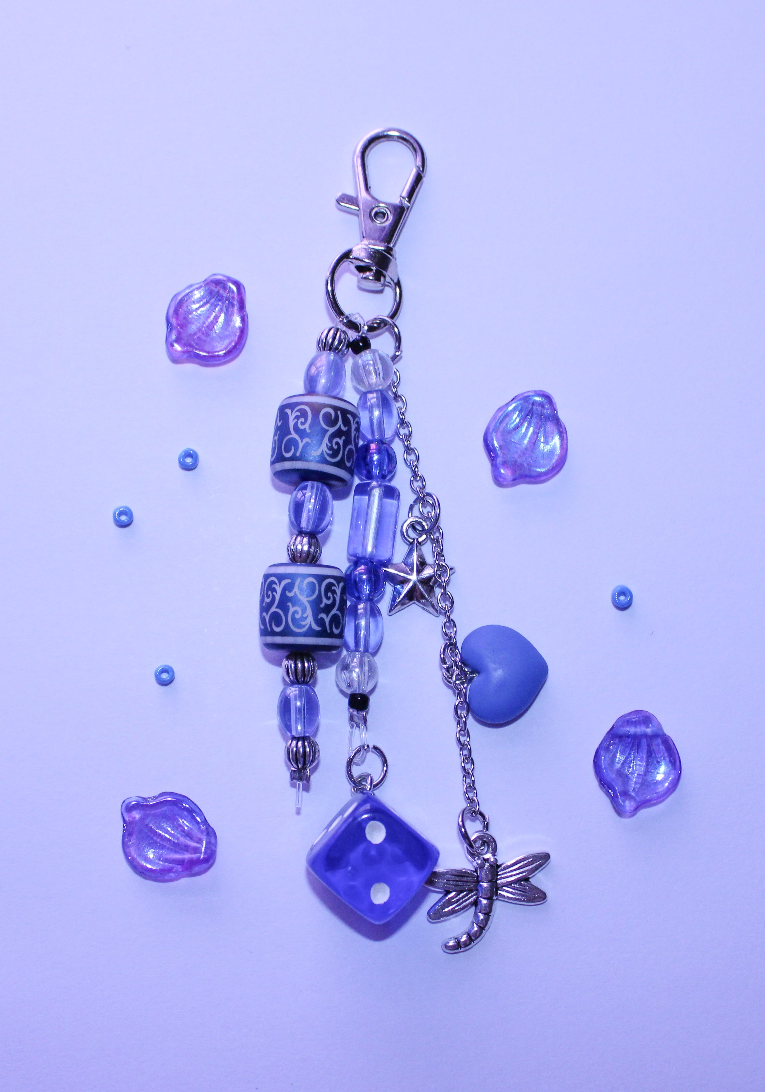 Blue Firefly Bag Charm