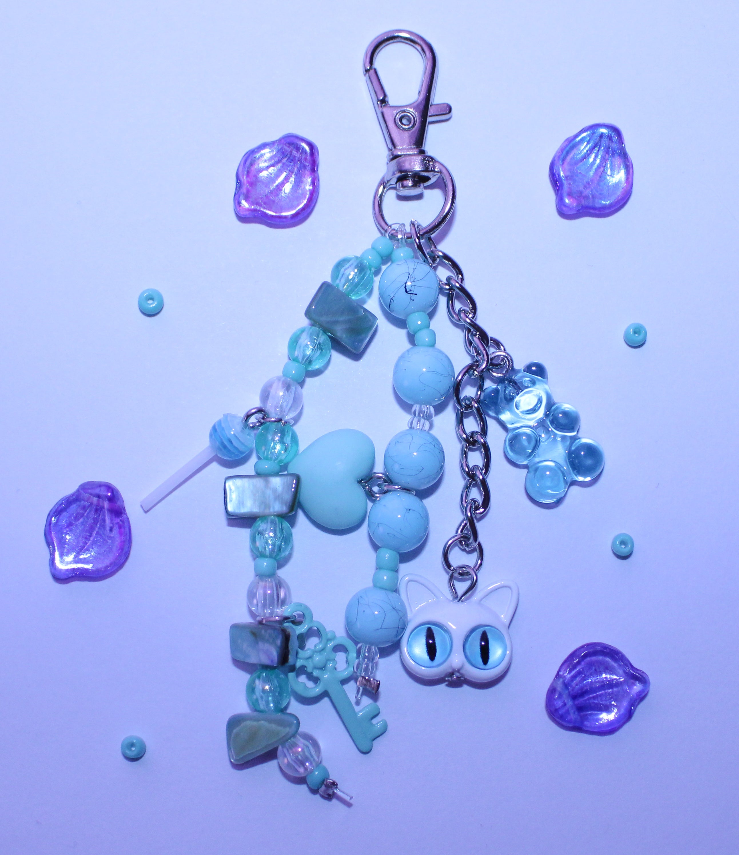 Cyan Bag Charm
