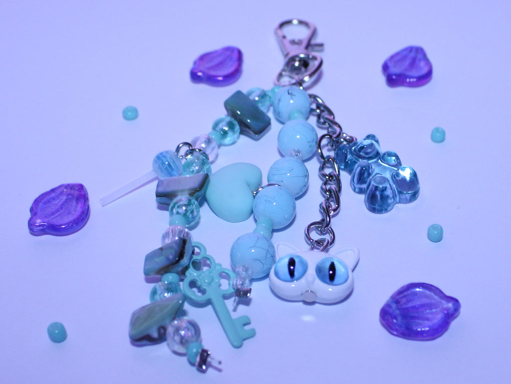 Cyan Bag Charm