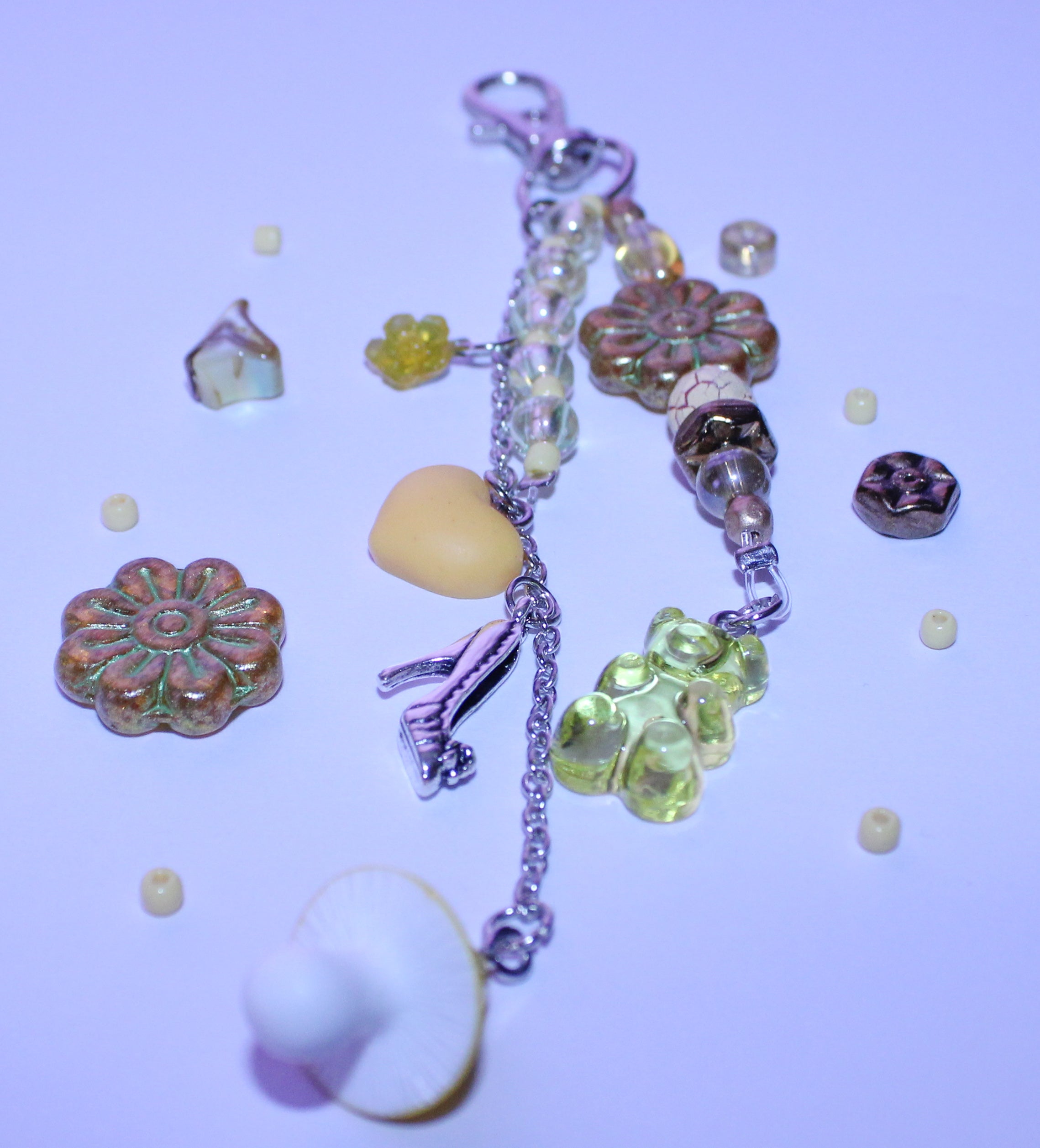 Yellow Flower Bag Charm