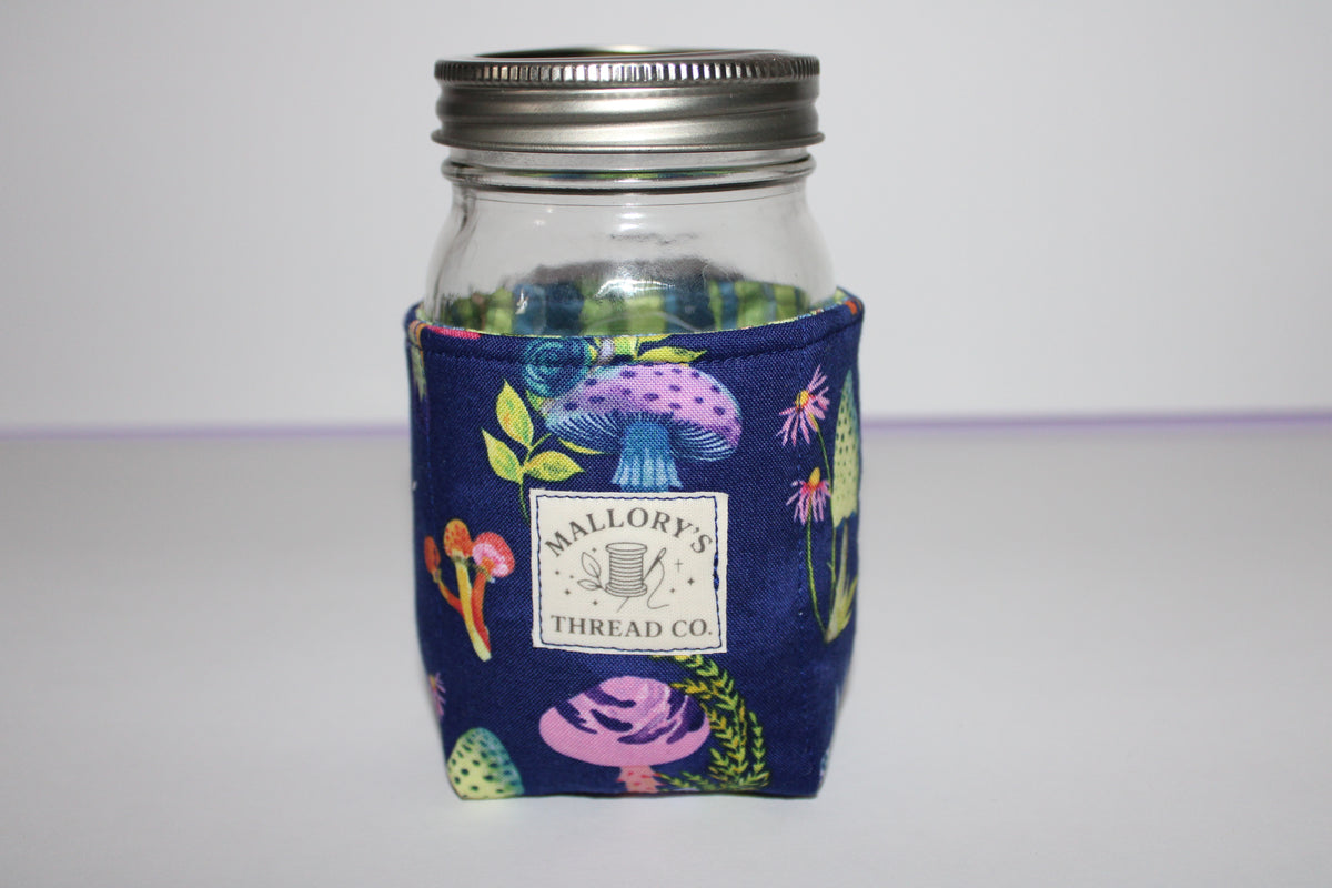 Mushroom Mayhem Jar Koozie