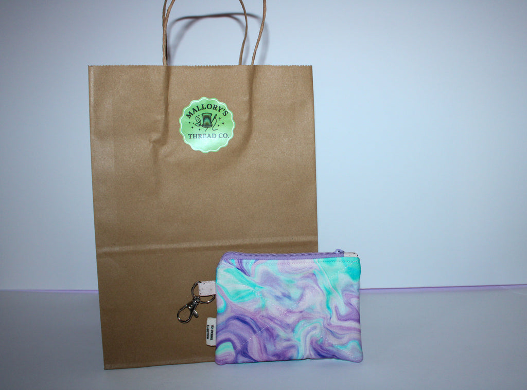 Pastel Silk Wristlet Wallet