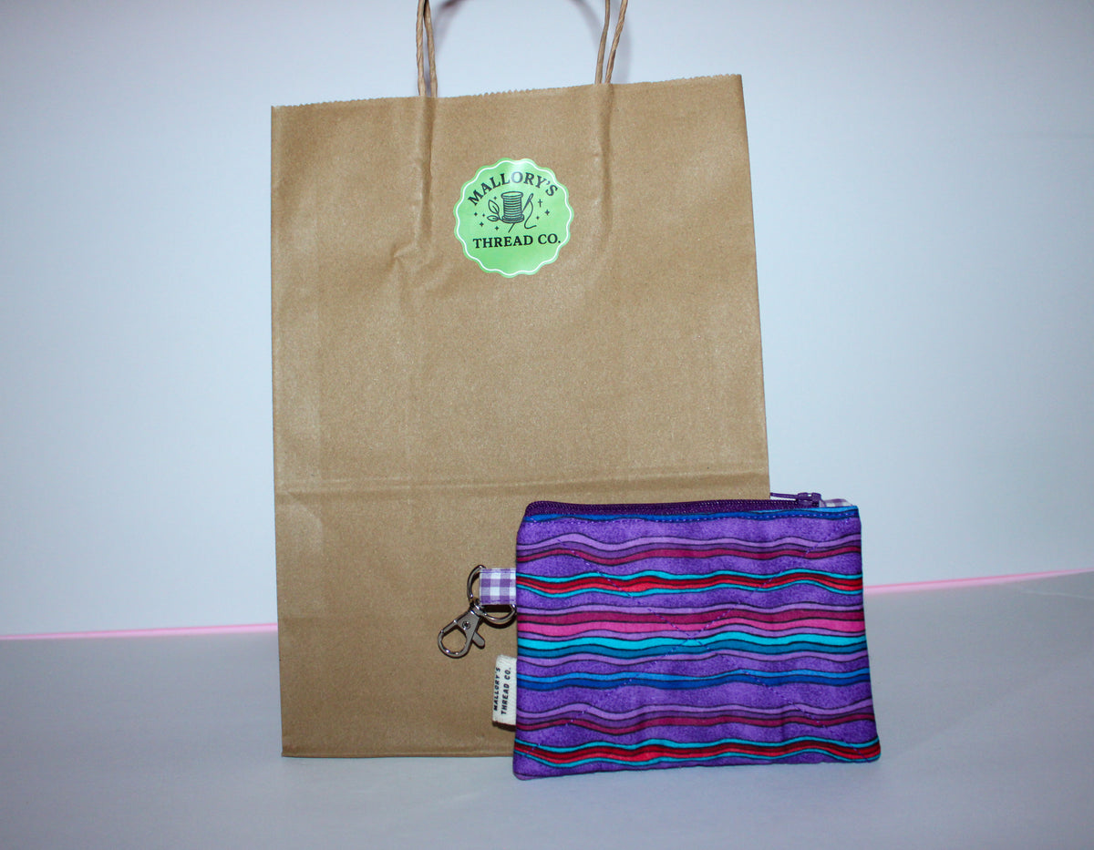 Groovy Purple Wristlet Wallet