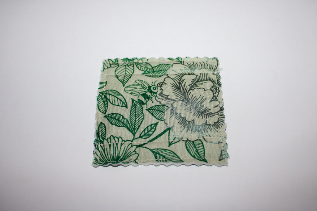 Green Floral Corner Bookmark