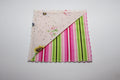 Pink Stripes Corner Bookmark