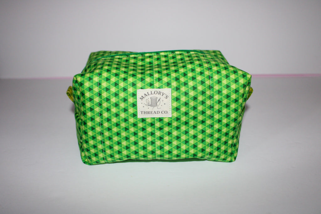 Green Geo Makeup Bag