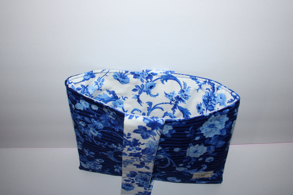 Blue Floral Bible Sleeve