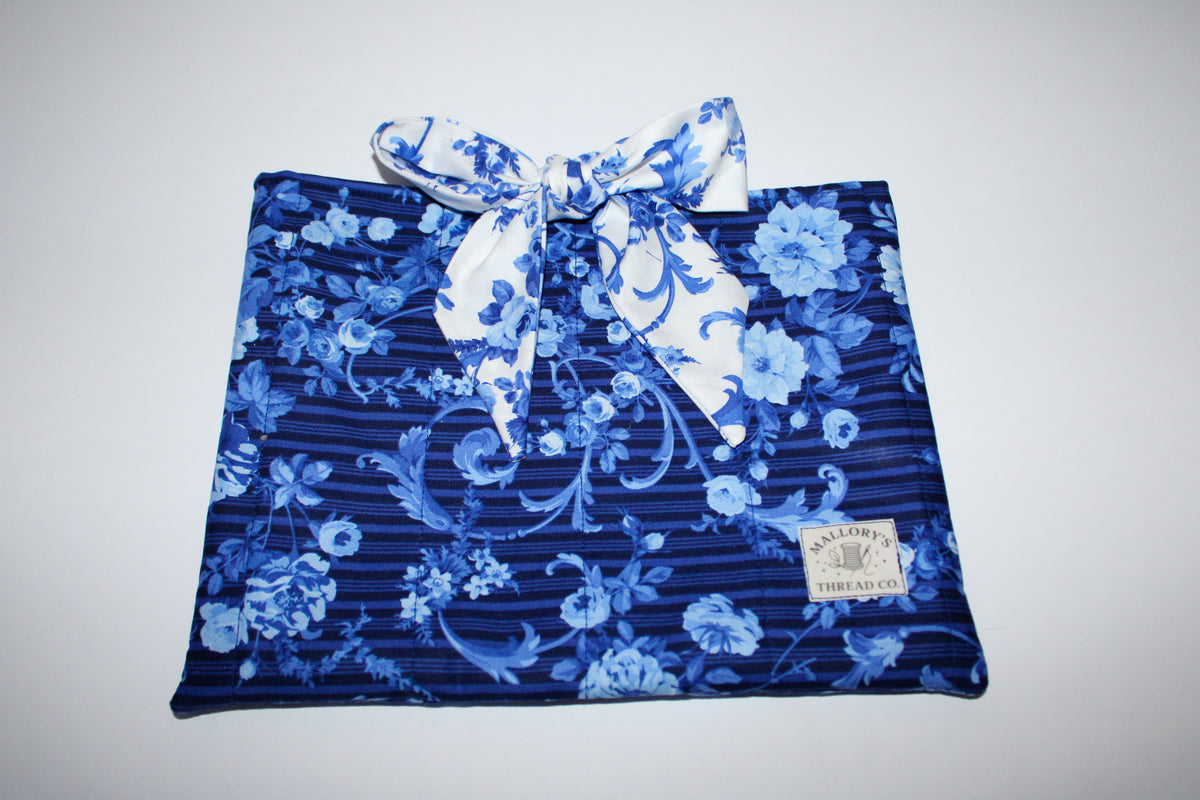Blue Floral Bible Sleeve