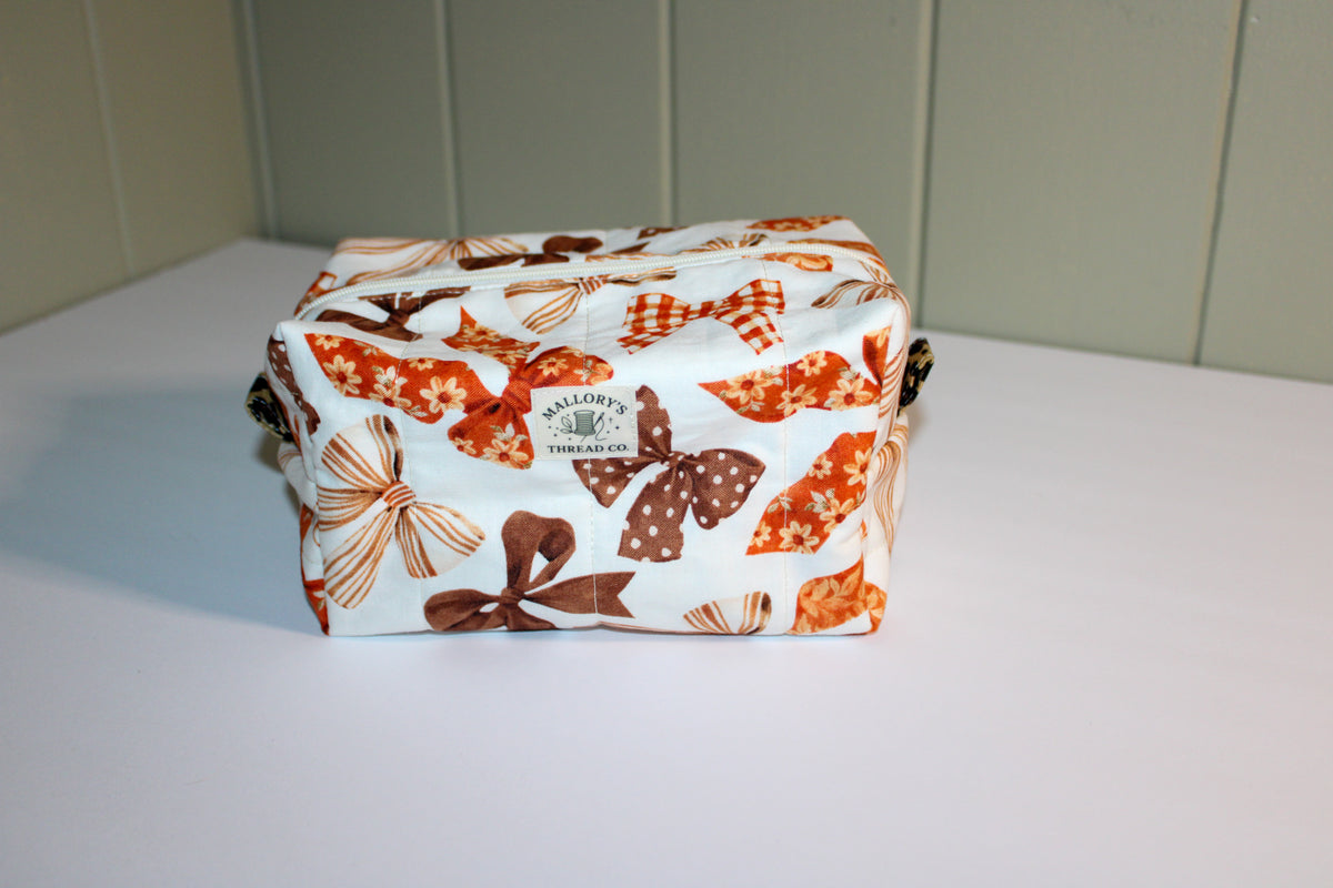 Autumn Bows Makeup Bag