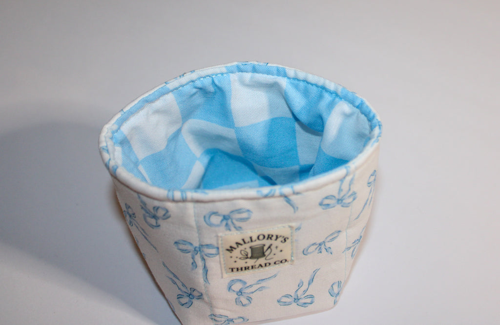 Blue Bow Jar Koozie