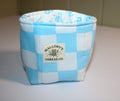 Blue Checkered Jar Koozie