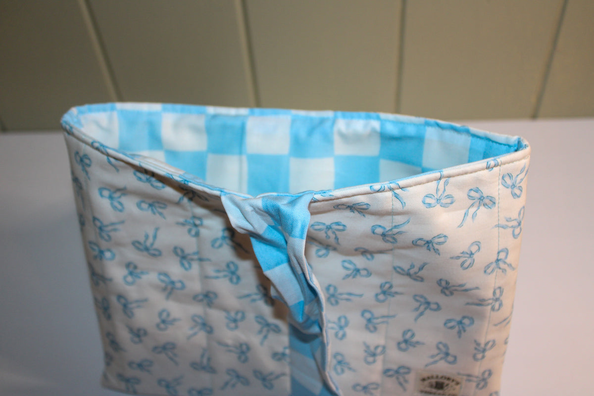 Blue Bow Bible Sleeve