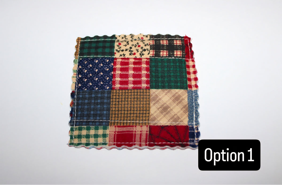 Red Patchwork Corner Bookmark