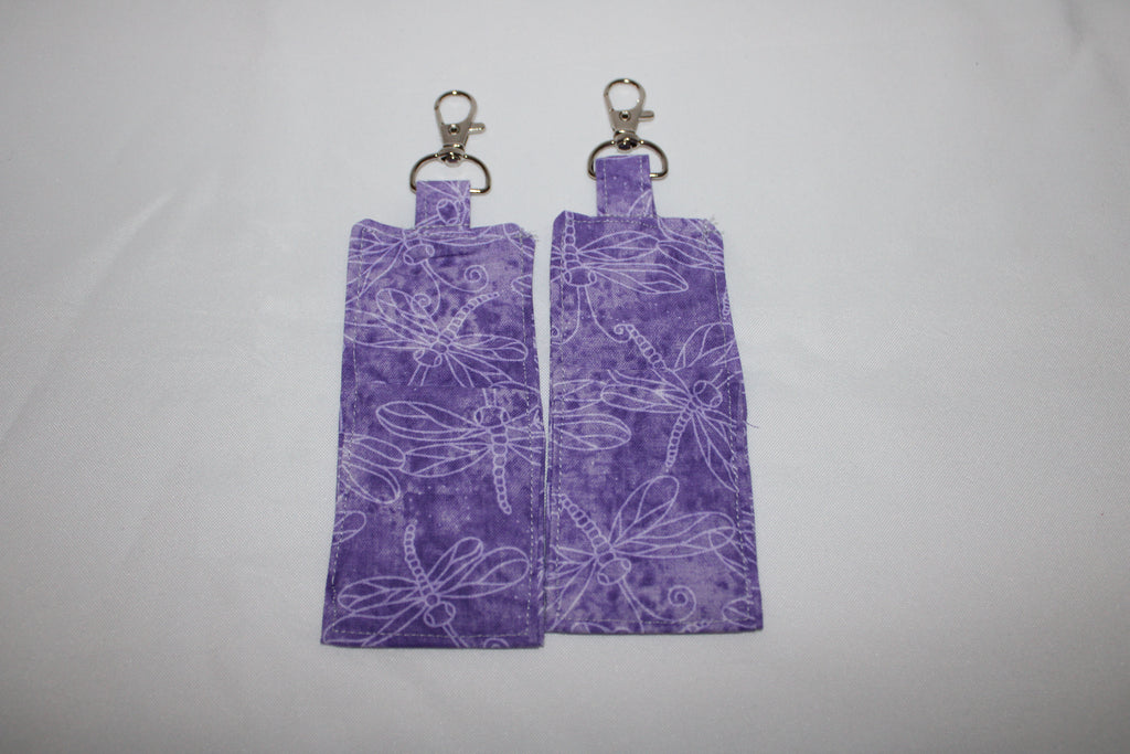 Purple flutter chapstick holder