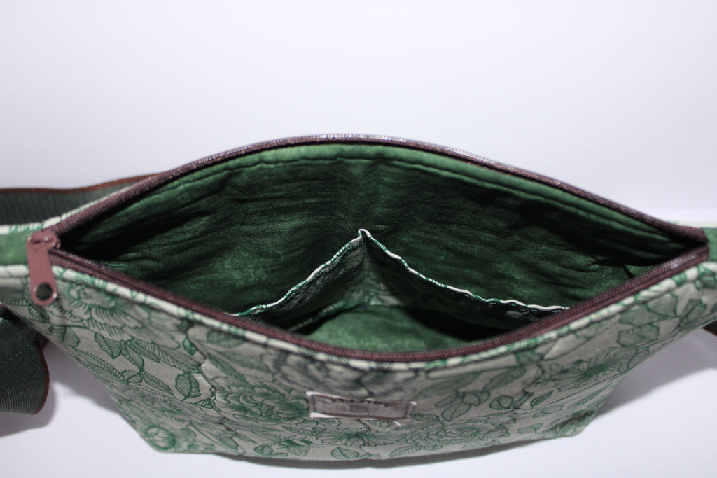 Green Floral Purse