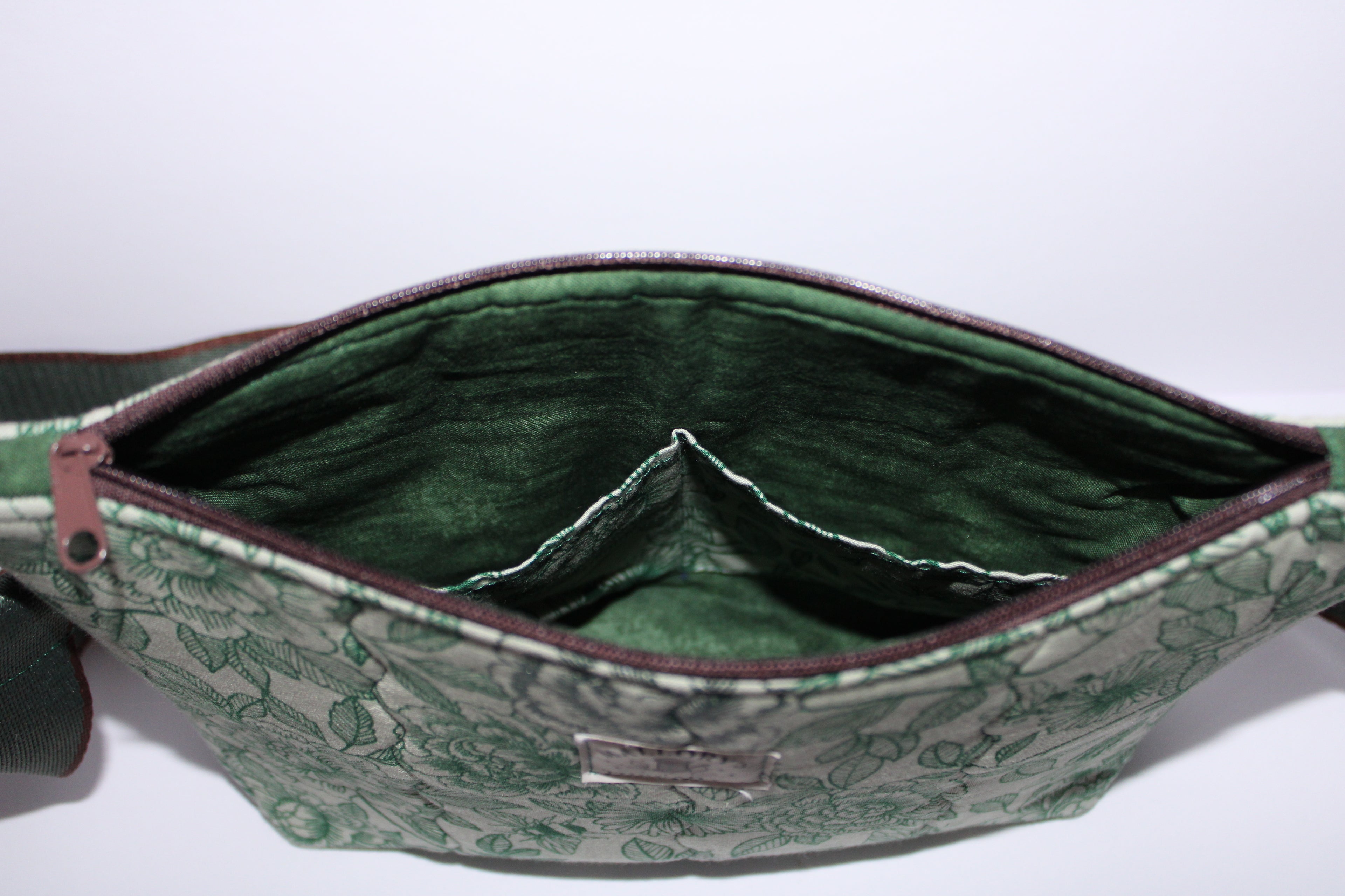 Green Floral Purse