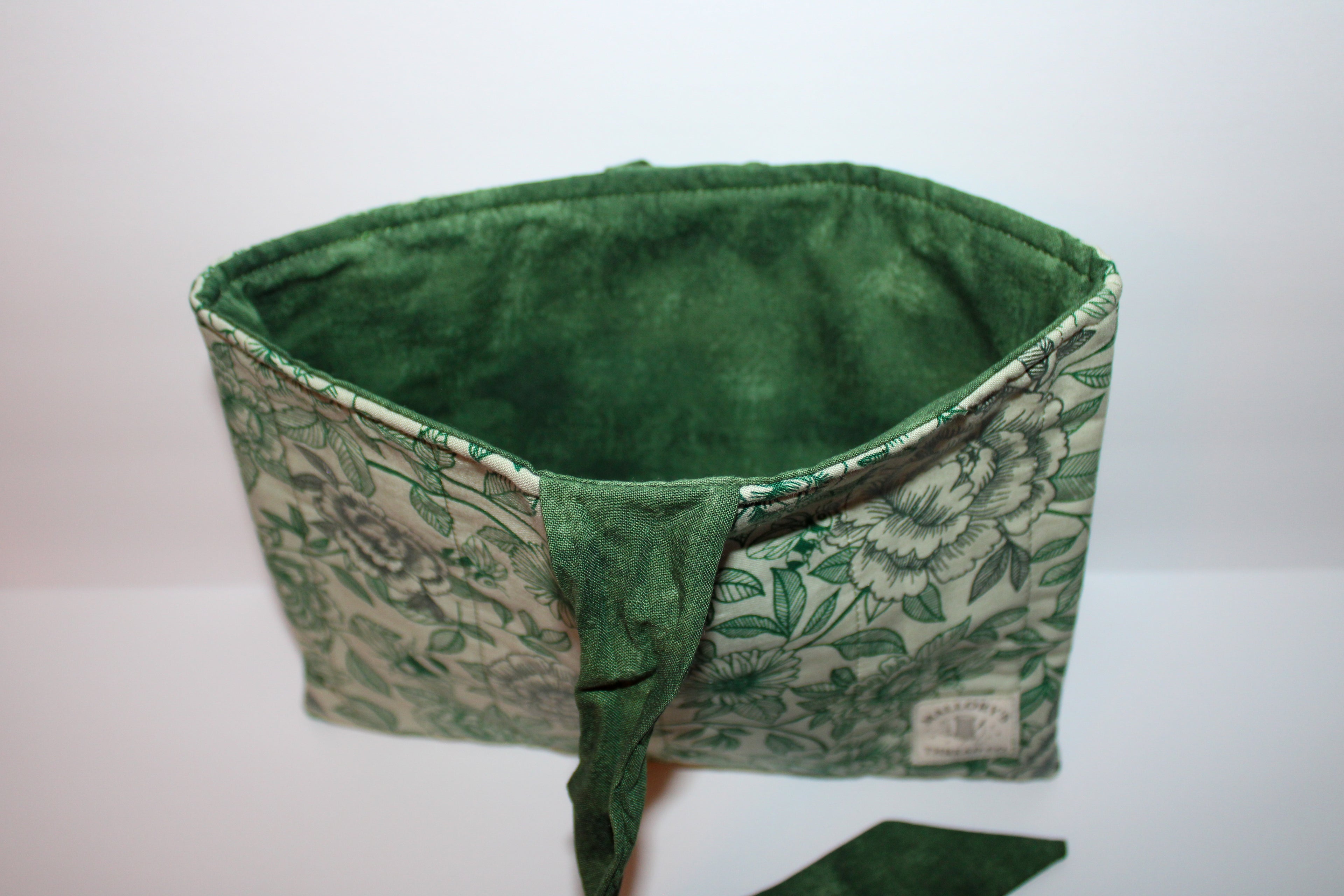 Green Floral Bible Sleeve