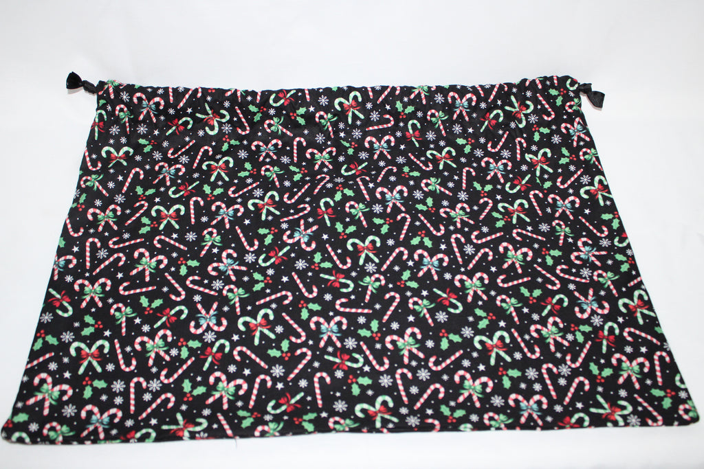 Large candy cane gift bag