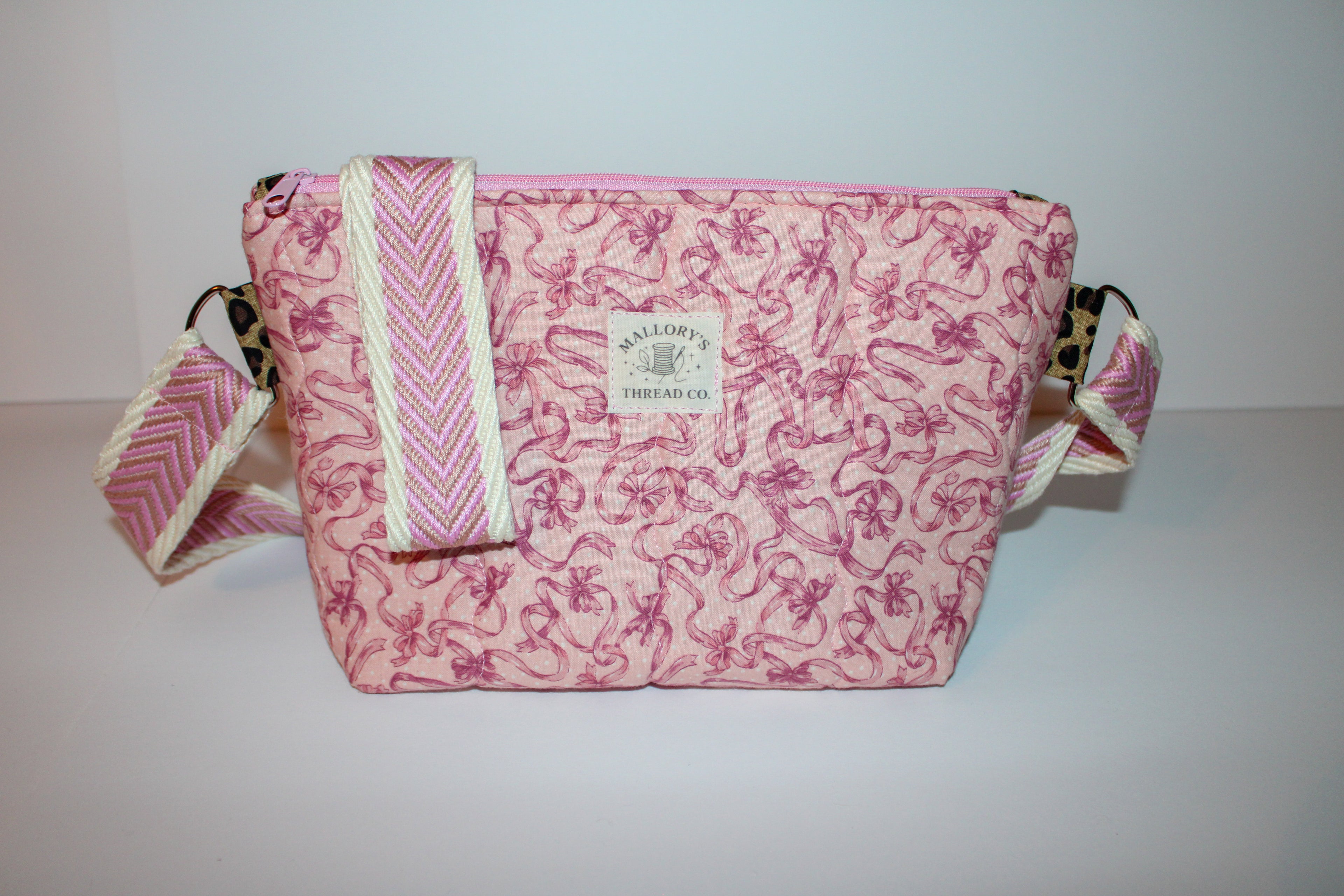 Pink Bow Crossbody