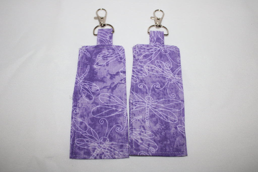 Purple flutter chapstick holder