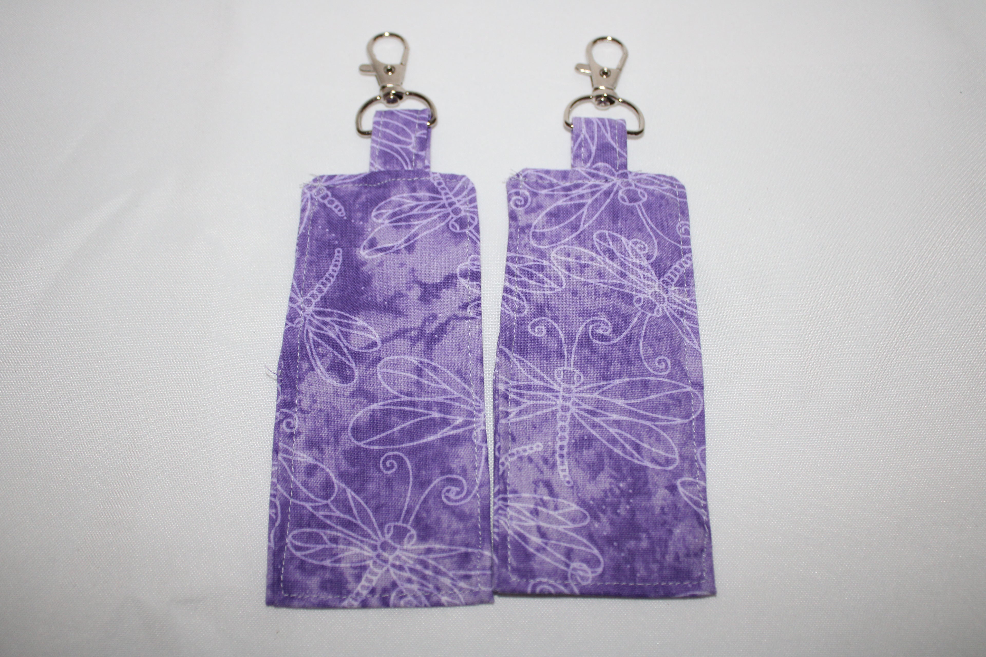 Purple flutter chapstick holder