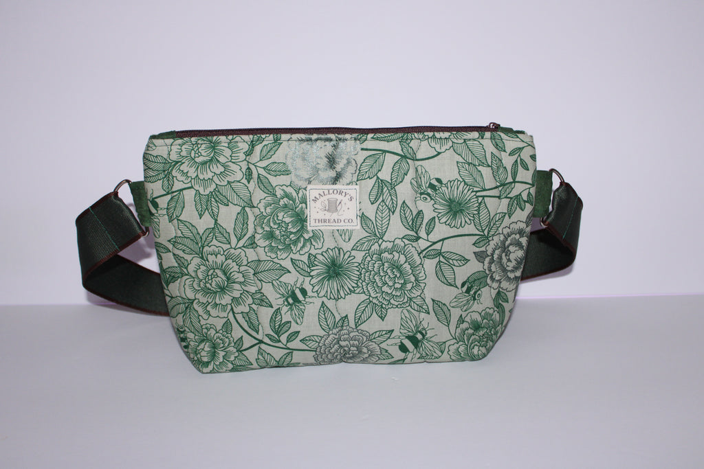 Green Floral Purse