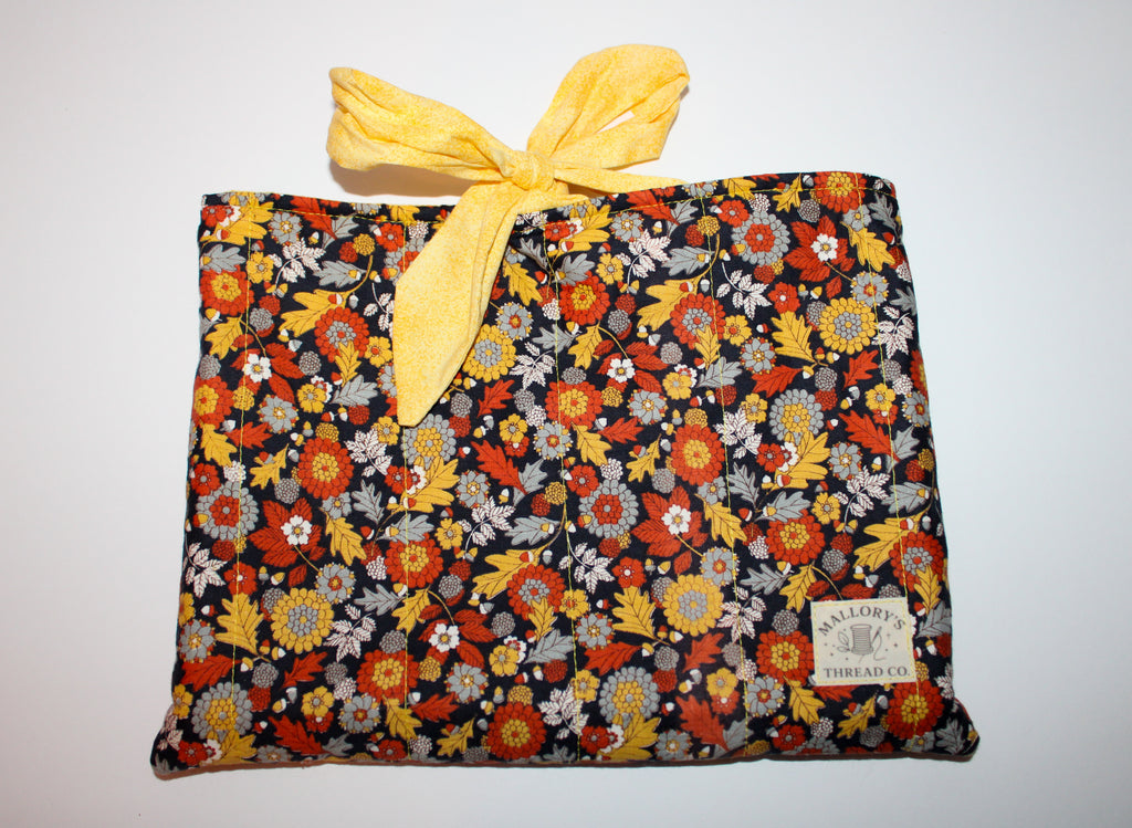 Yellow Floral Bible Sleeve