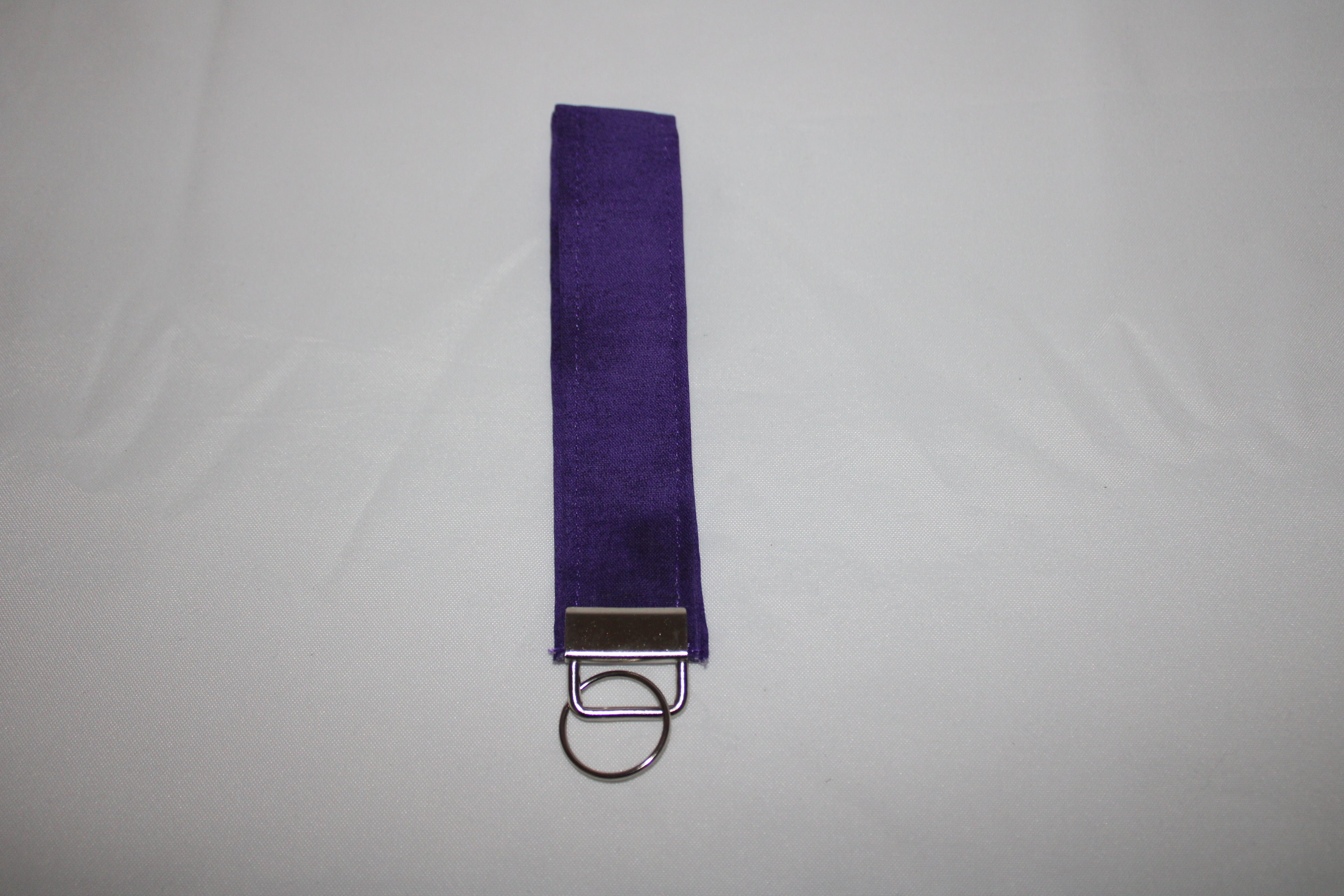 Purple wristlet keychain
