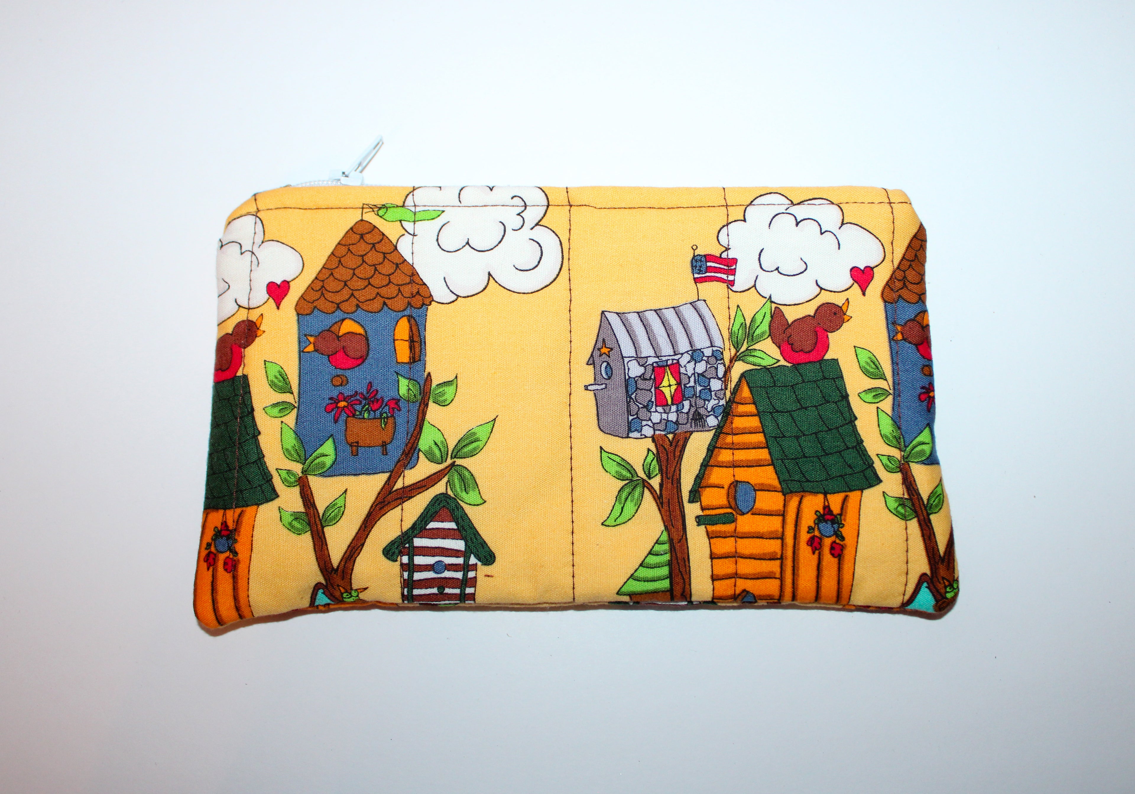 Bird House Zipper Pouch