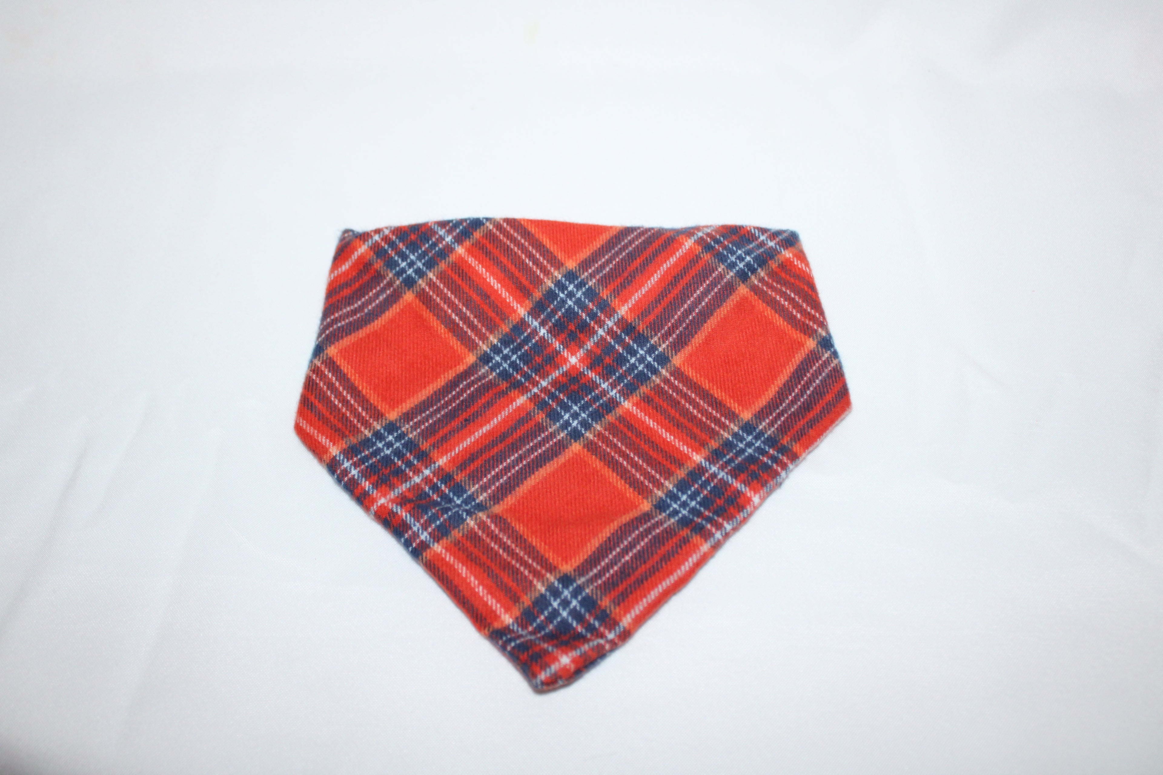Fall flannel dog bandana