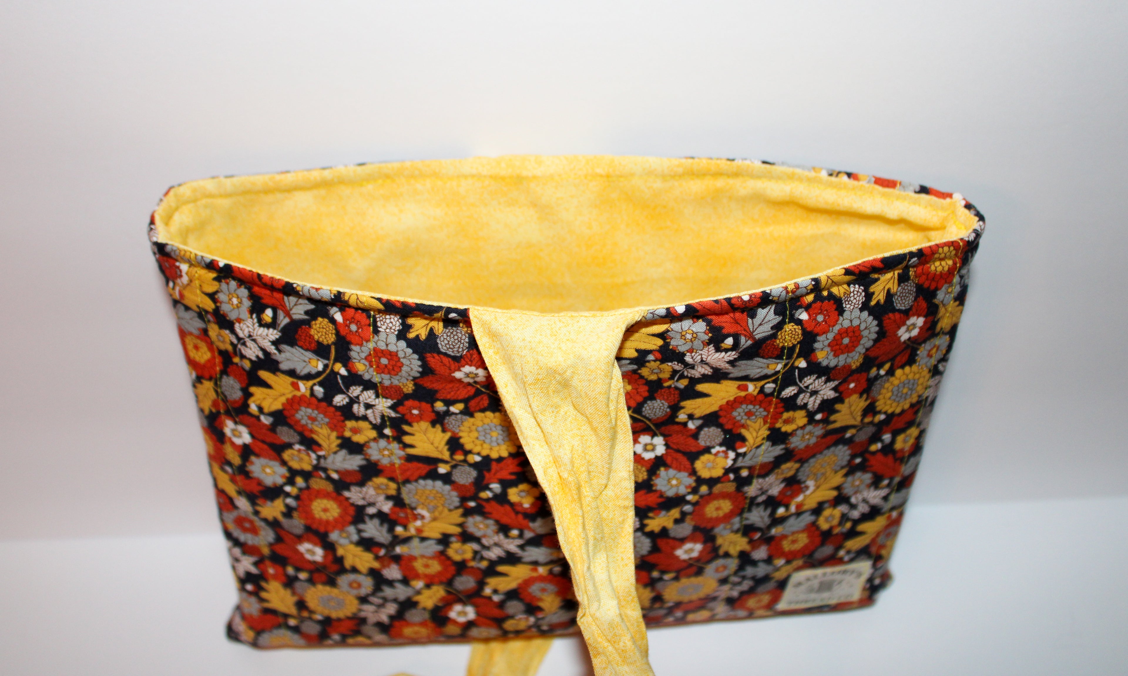 Yellow Floral Bible Sleeve