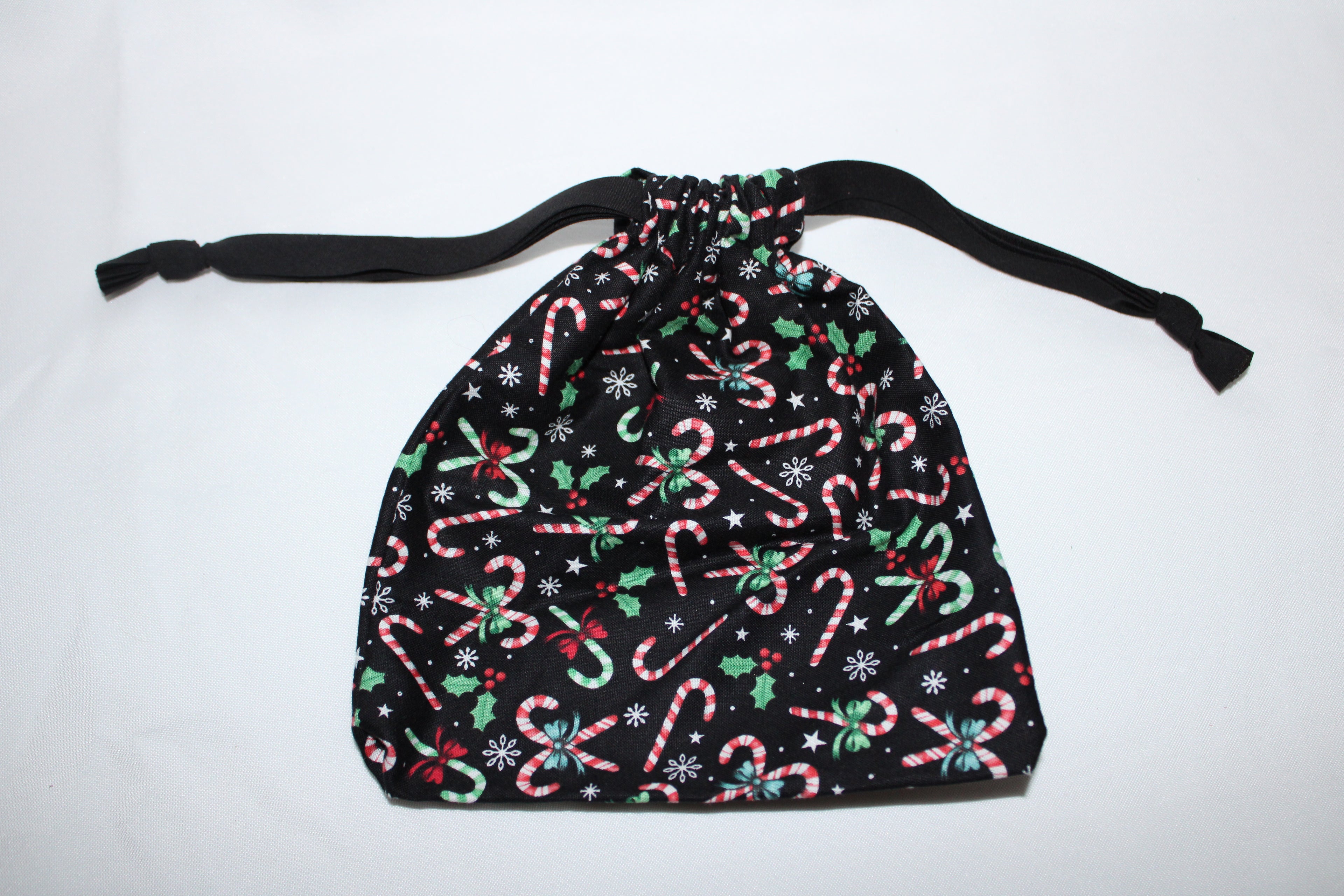 Small candy cane gift bag