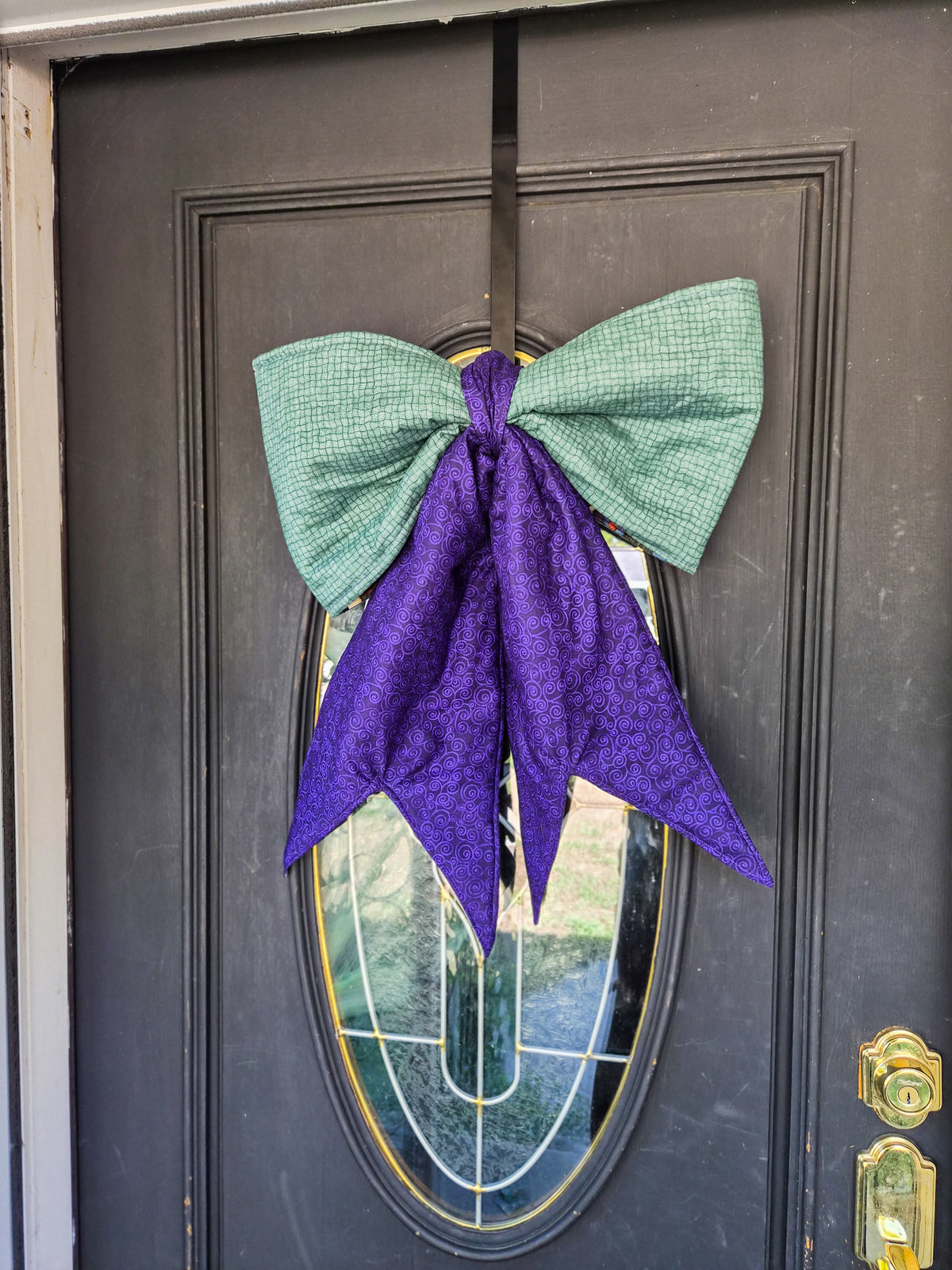 Reversible Vintage Halloween Door Bow