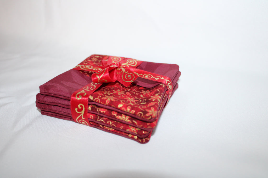 Crimson sparkle coaster bundle