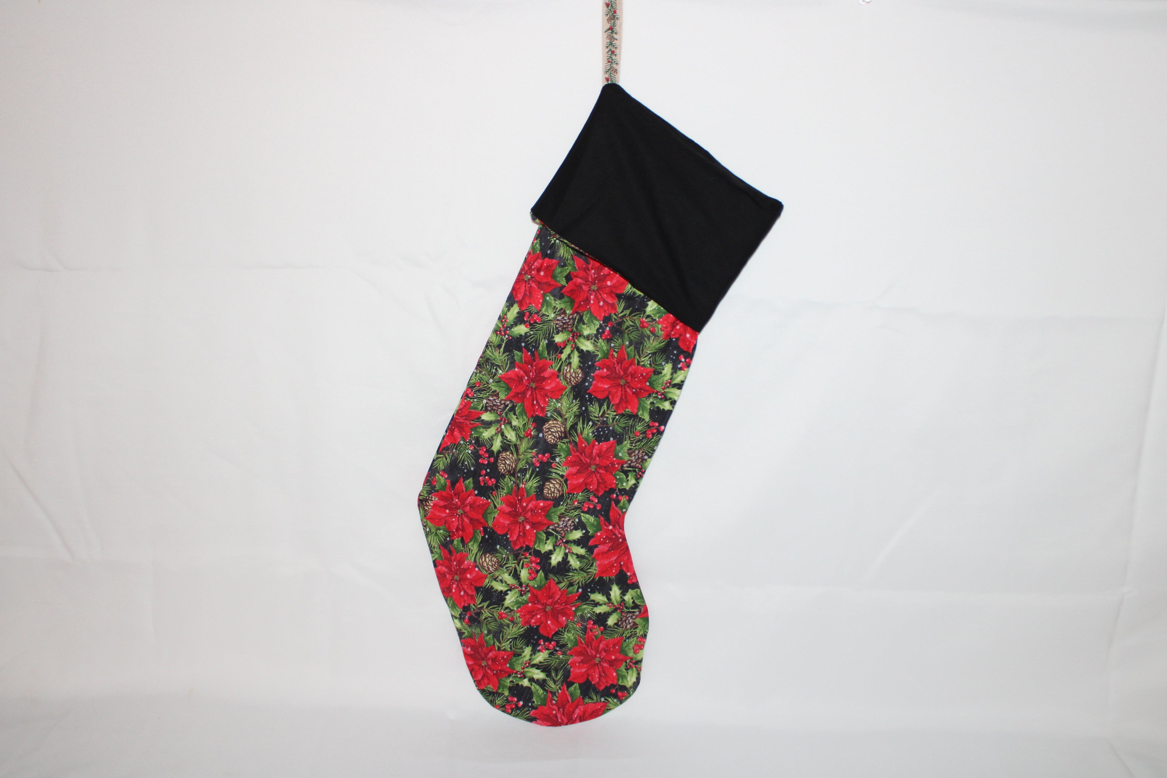 Poinsetta stocking