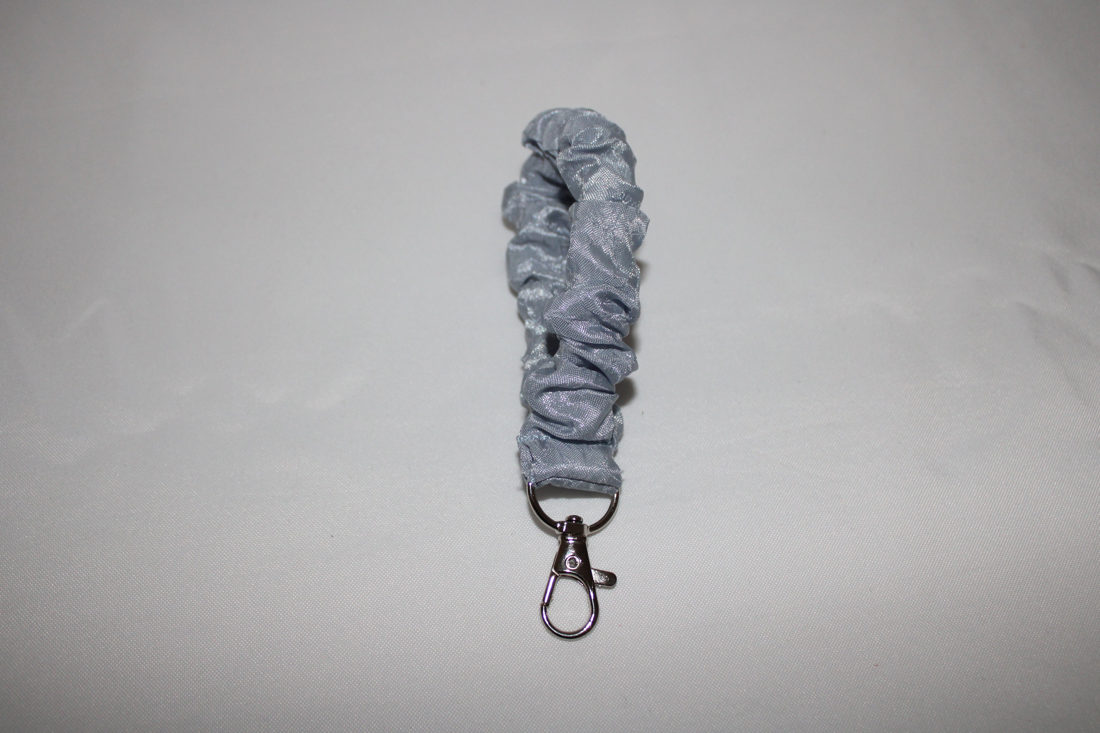 Blue scrunchie wristlet