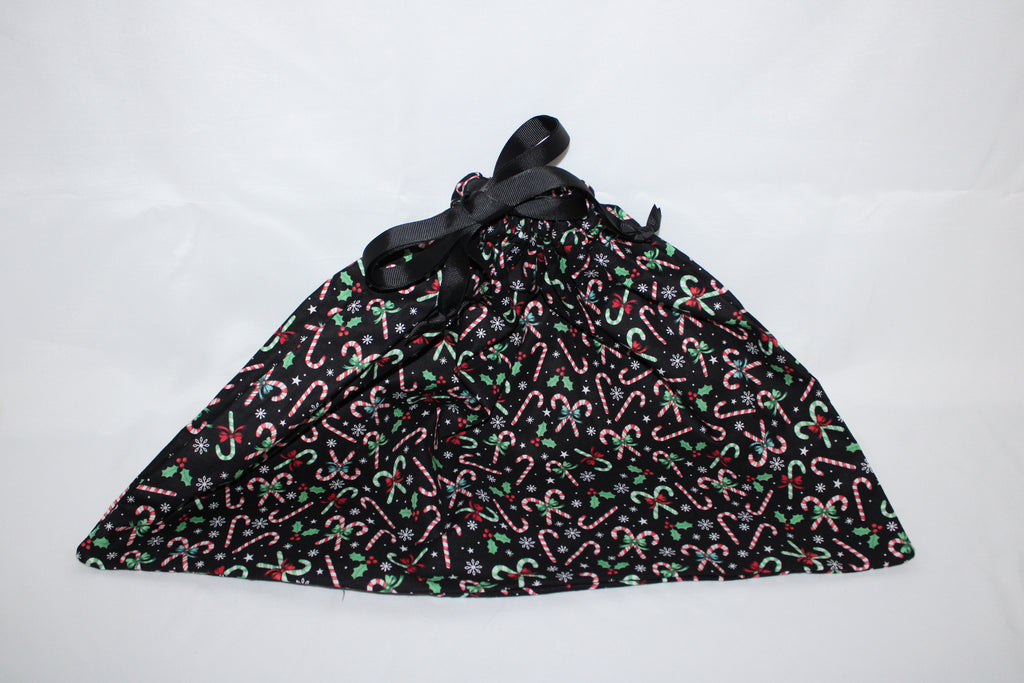 Large candy cane gift bag
